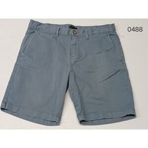 14th & Union Slim Fit 34W Blue Khaki Dress Casual Shorts